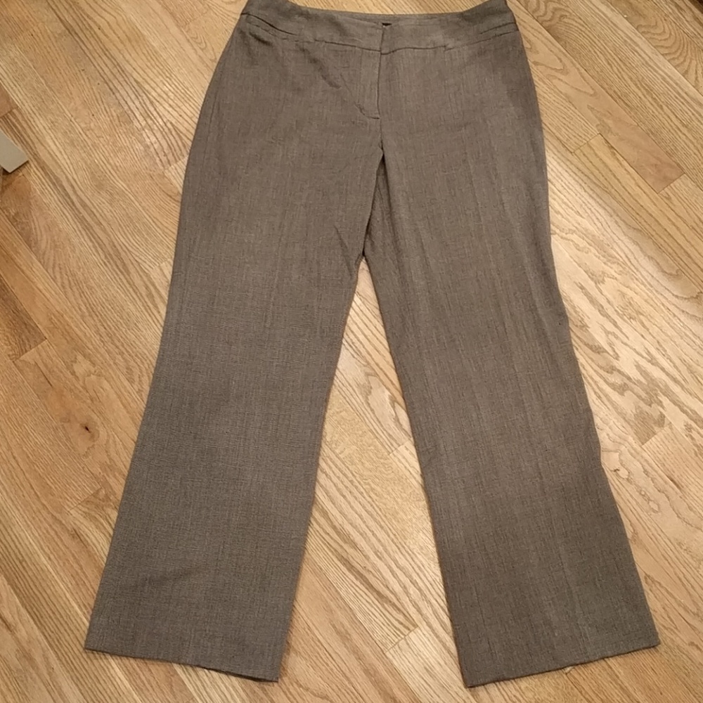 Rafaella, Pants, Brown Herringbone